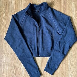 alphalete seamless crop jacket